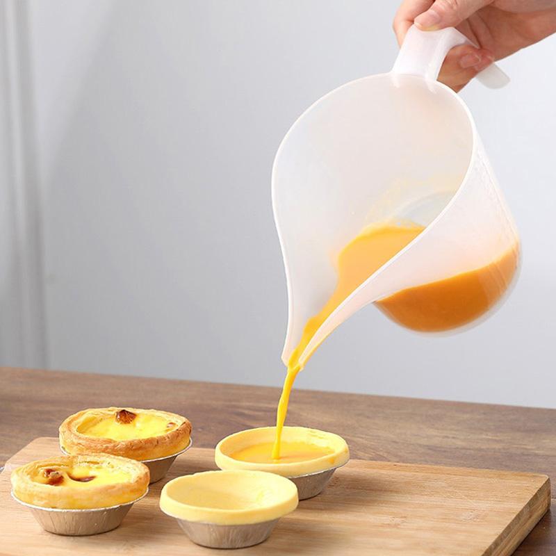 입구가 긴 계량컵 1000ml 반죽용 홈 비커 베이킹 500ml - 상품 이미지