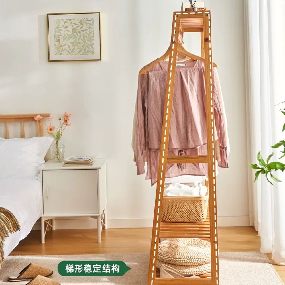 원목 스탠드 행거 옷걸이 튼튼한 가방걸이 94cm 선반 자 A. 기본색 94 다기능 옷걸이 - 상세 이미지 4