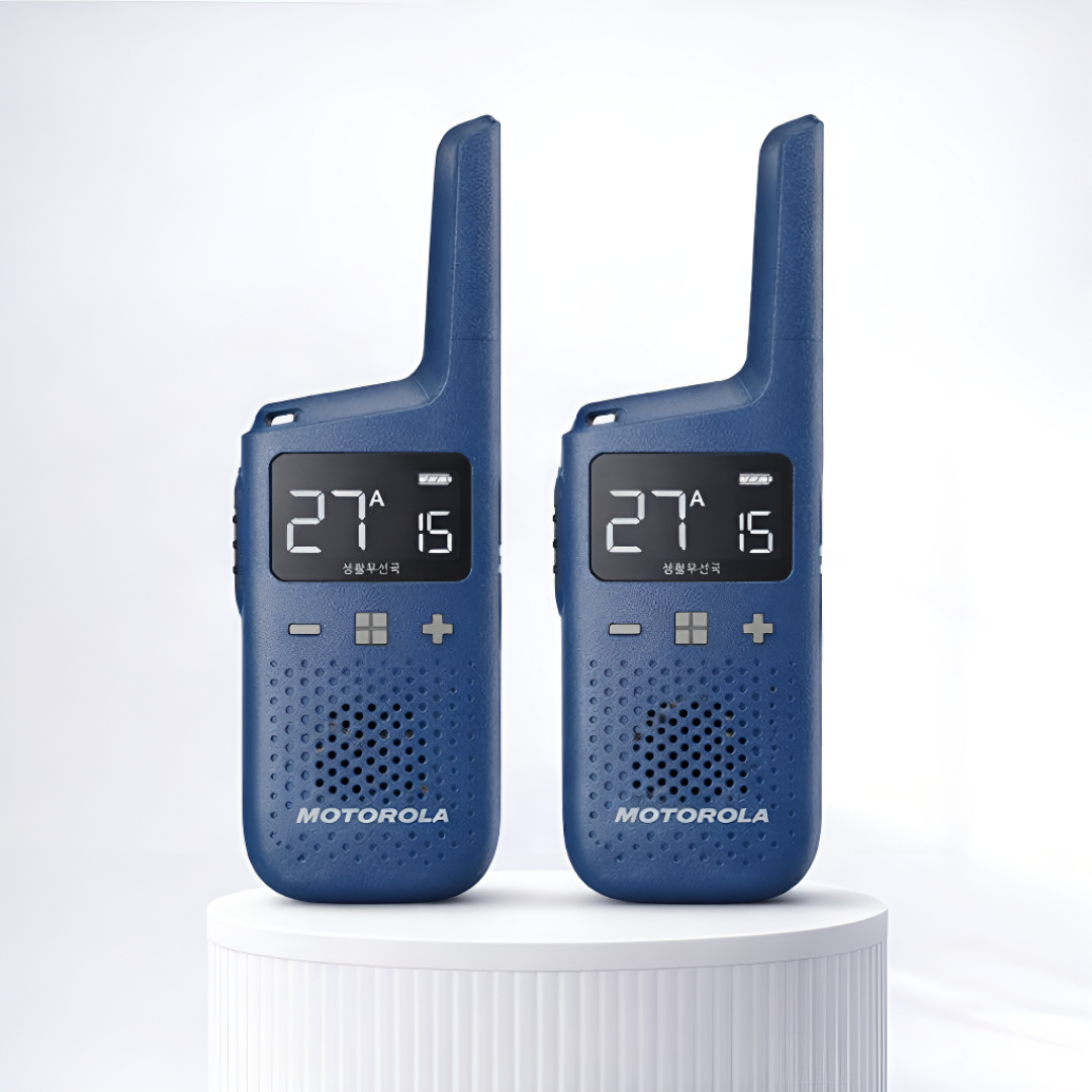 모토로라 초소형 생활무전기 T39D 블루 2대 풀세트 매장 병원 식당 피부과 미용실 제품 이미지