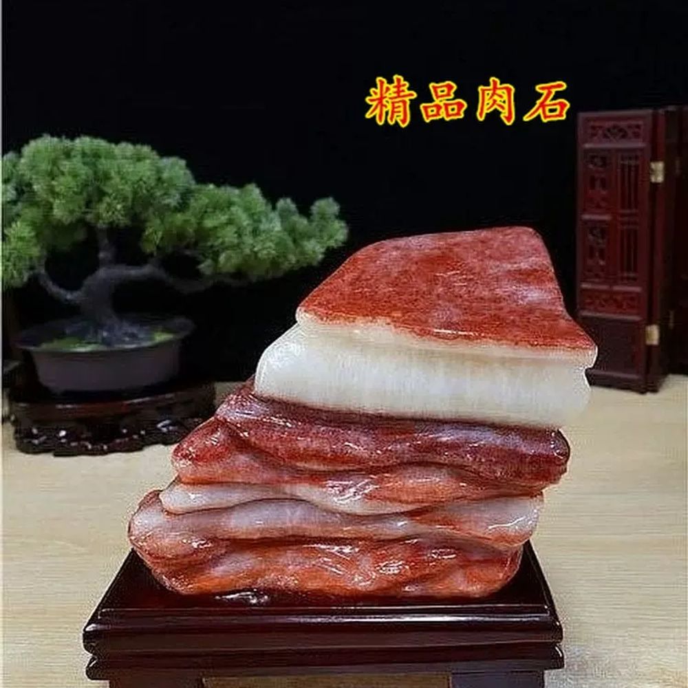 육석 장식용 옥돌 인테리어 관상용 삼겹살돌 천연 D. 004 - 상세 이미지 2