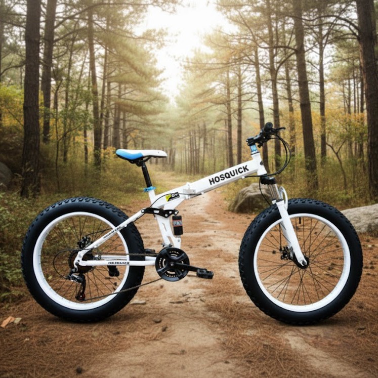 miraemoa 접이식 MTB 산악 자전거 광폭 타이어 팻바이크 펫바이크 바뀌 두꺼운 오프로드 이미지 6