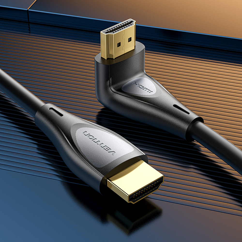 벤션 90도 HDMI V2.0 모니터 케이블 ALR 1m, 1개 - 상세 이미지 2