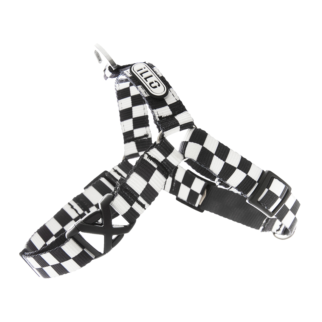 일로 하네스 (L형) 강아지 반려견 소형견 중형견 가슴줄 텐텐 블랙, S (15mm)