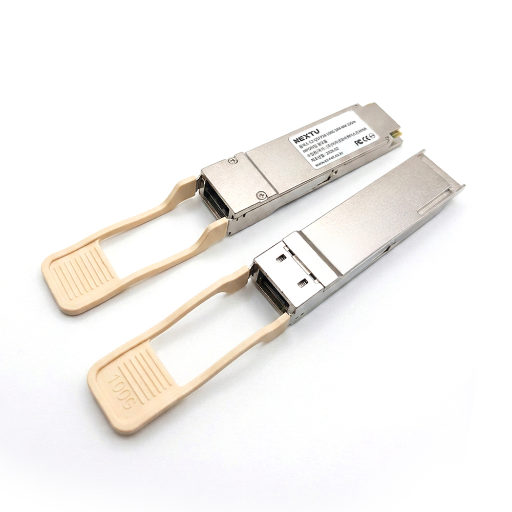 넥스트유 QSFP28 100G SR4 MM 멀티모듈 100m MPO타입 광모듈 옵넥스 C2 - 상세 이미지 2