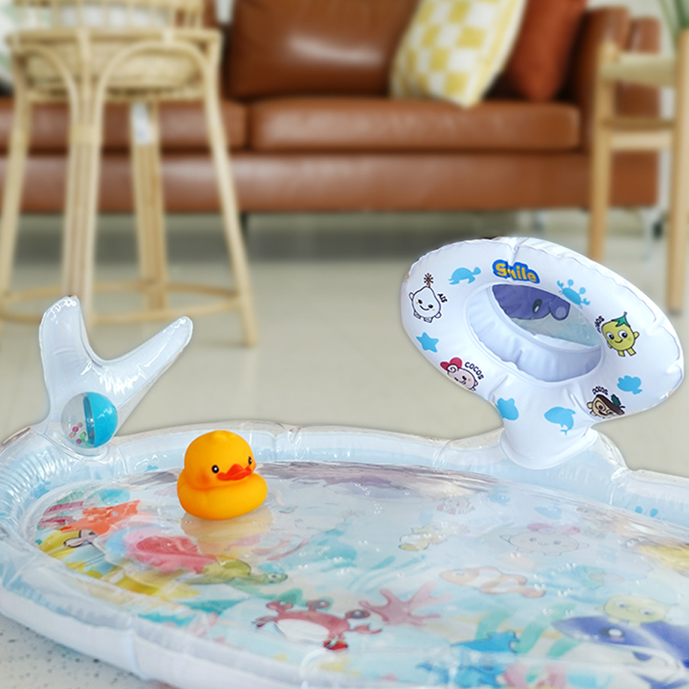 키저스 베베 플레이타임 아기 워터매트 터미타임 장난감 신생아 백일 선물 블루