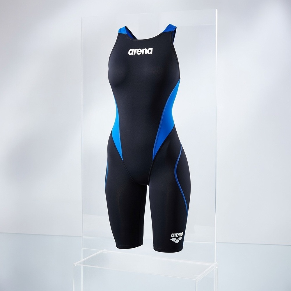 아레나 아쿠아포스 퓨전 트라이 여성 경기 반신 수영복 하프스파츠 오픈백 ARN-1010W - 상품 이미지