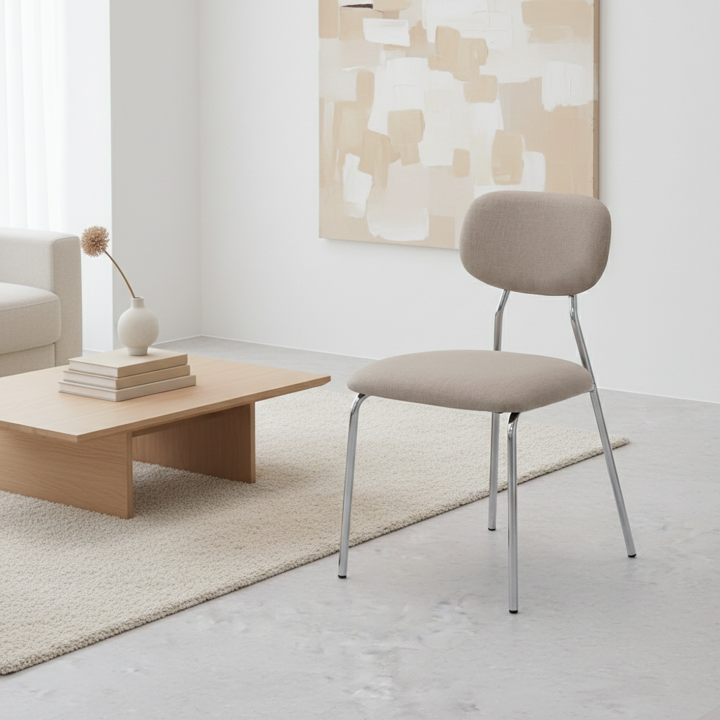 버트너 식탁의자 패브릭 인테리어 미드센츄리 카페체어 부클