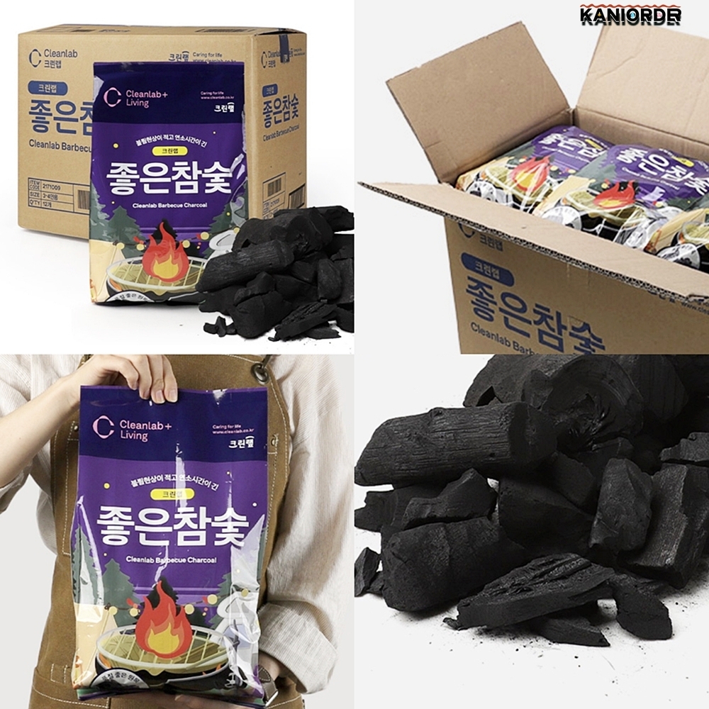 고기 숯 맹그로브 나무 흑탄 펜션 캠핑 바베큐 차콜 1kg 12개 - 상품 이미지