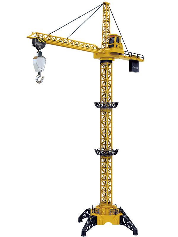 RC 타워크레인 중장비 리프트 모델 회전 제어 원격 128cm 두꺼운 무선 8채널 플라스틱 표준 세트 - 상품 이미지