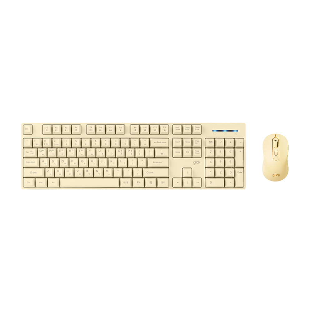 지클릭커 오피스프로 WMK625 스탠다드M 무선 블루투스 키보드 마우스 세트 그린 - 상세 이미지 5