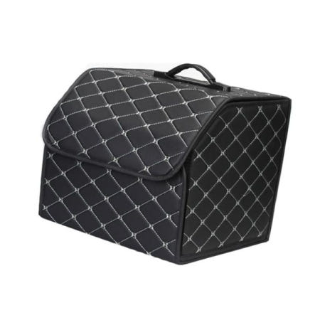 다데 트렁크신발 차량용 접이식 퀼팅 인조가죽 트렁크 정리함 DD-10717