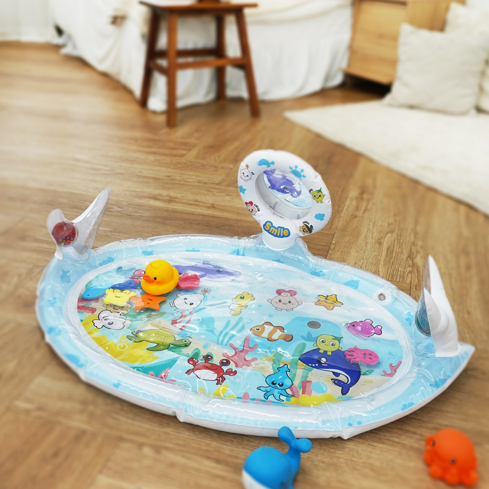 키저스 베베 플레이타임 아기 워터매트 터미타임 장난감 신생아 백일 선물 블루
