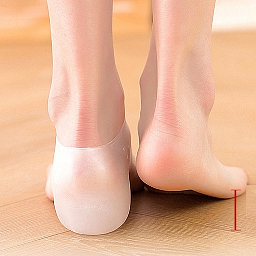 실리콘 키높이 양말깔창 뒤꿈치 보호양말 2cm 3cm 박대표마켓 - 상품 이미지