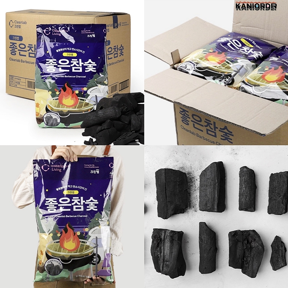 캠핑 숯 고기 바베큐 맹그로브 나무 흑탄 펜션 화로용 차콜 2kg 8개 - 상품 이미지
