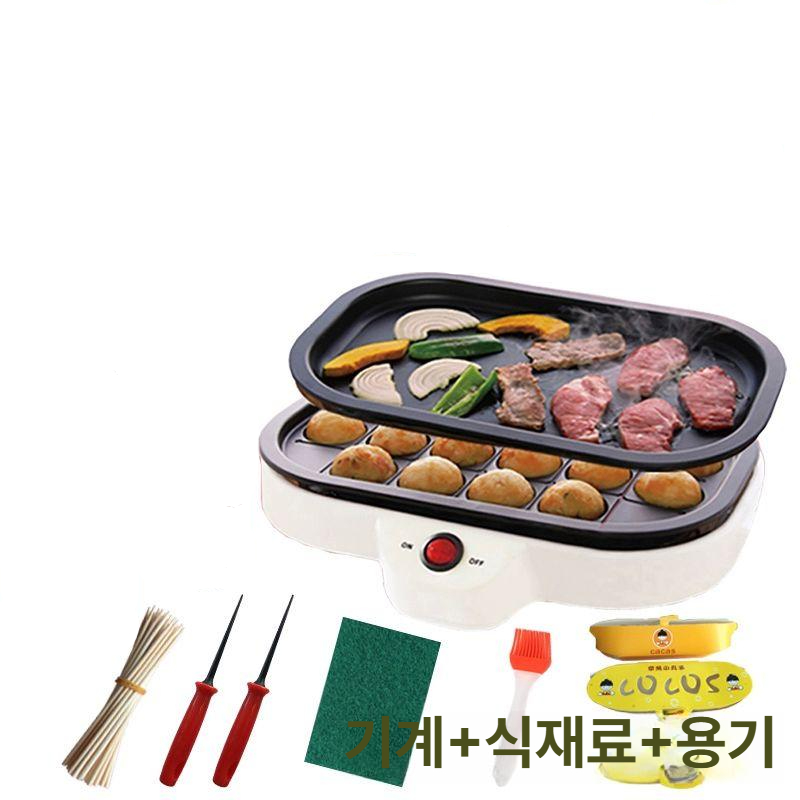 타코야끼 기계 타코야키 메이커 다코야키 팬 문어빵 만들기 철판 간식 노점상 버너 - 상세 이미지 5