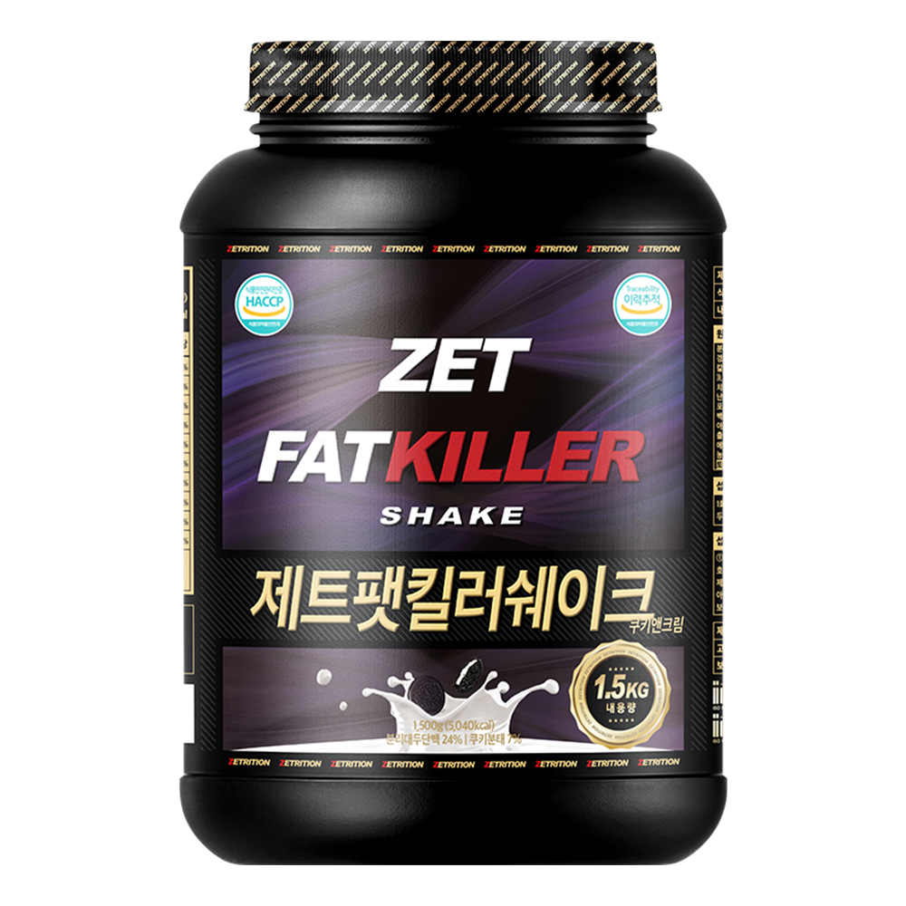 제트리션 제트팻킬러쉐이크 1500g 초코 식사대용 단백질 다이어트 프로틴 이미지 2