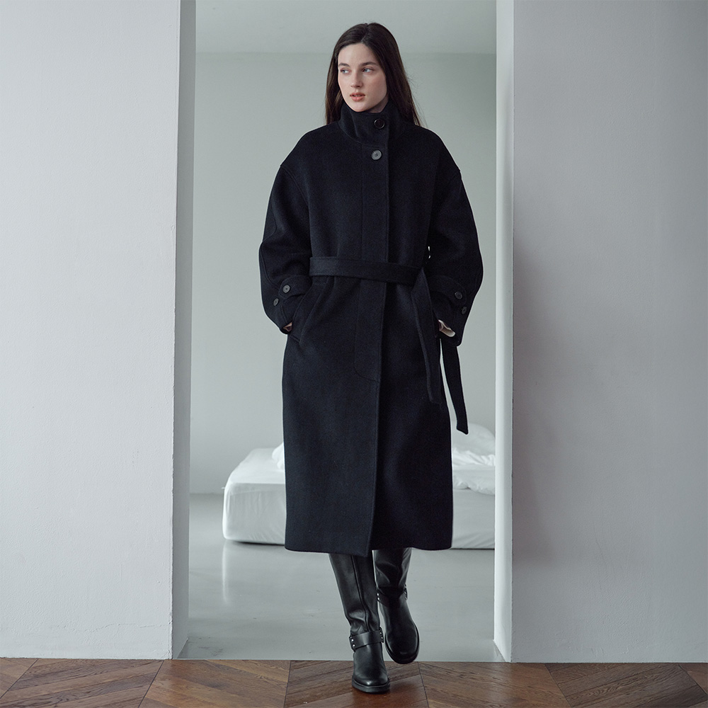 [N도착보장][쥬시쥬디] 울캐시하이넥롱코트 JZCA724E 제품 이미지