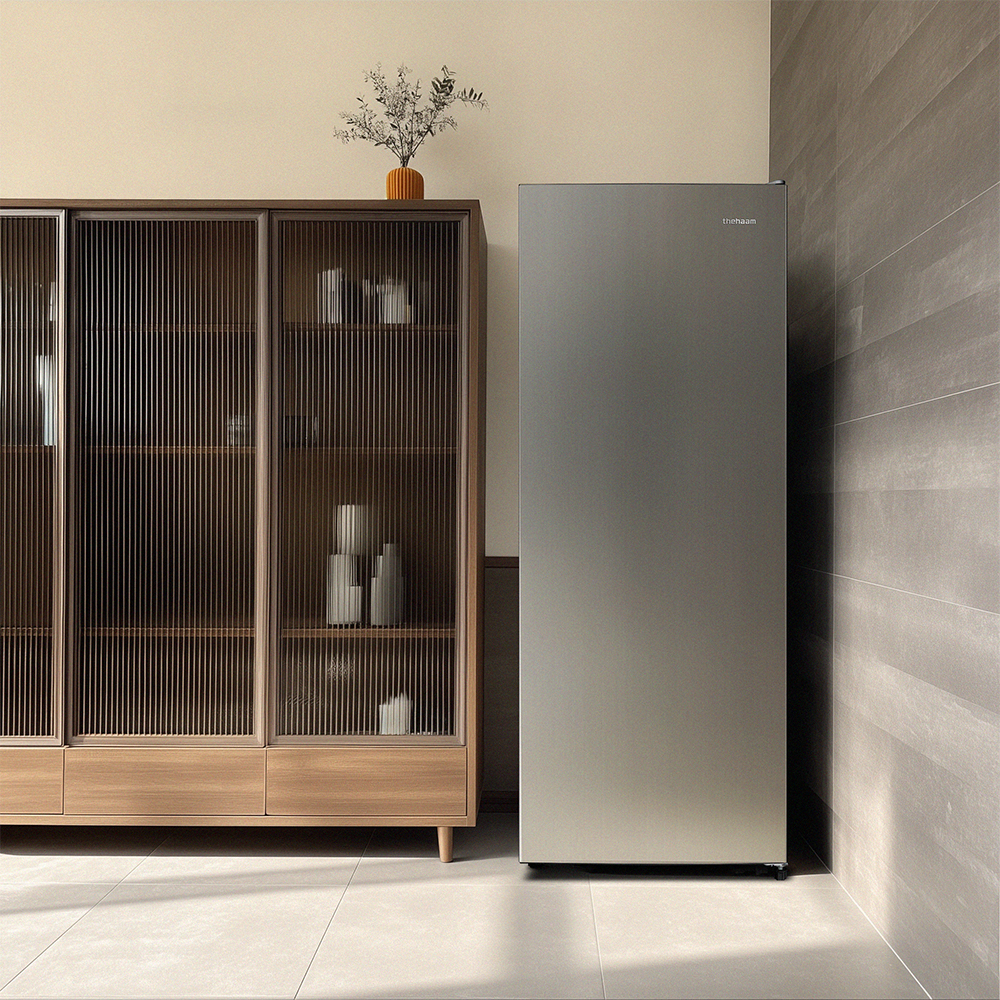 소형 미니 냉동고 서랍형 가정용 스탠드 급속 빵동고 냉동고 더함 CHIQ 177L 실버 제품 이미지