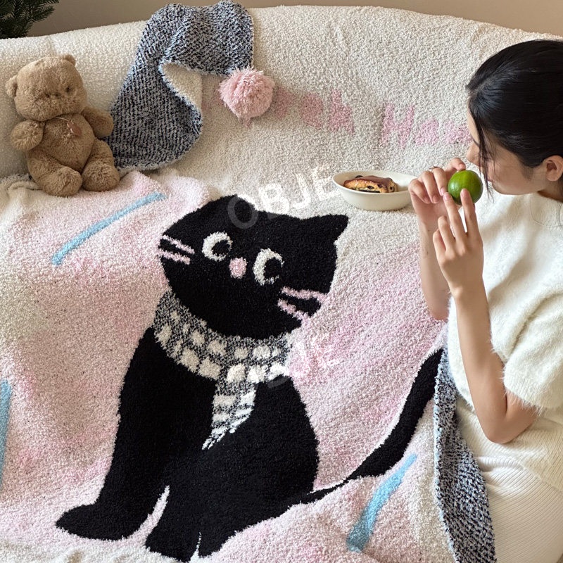 극세사 무릎담요 플러시 블랭킷 편안한 낮잠 사계절 차량용 무릎담요 이미지 6