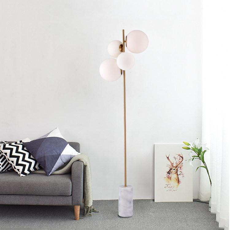 거실 스탠드조명 북유럽 심플 골드 전구없음 개성 서재 아이언 아트 램프갓 25cm 높이 160cm - 상세 이미지 4