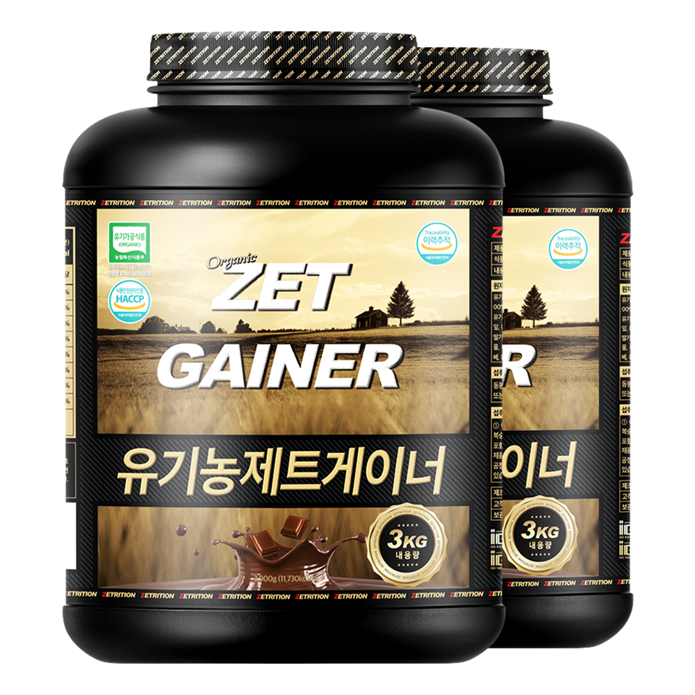 제트리션 유기농 제트게이너 3kg 오가닉 탄수화물 단백질 게이너 - 상세 이미지 3