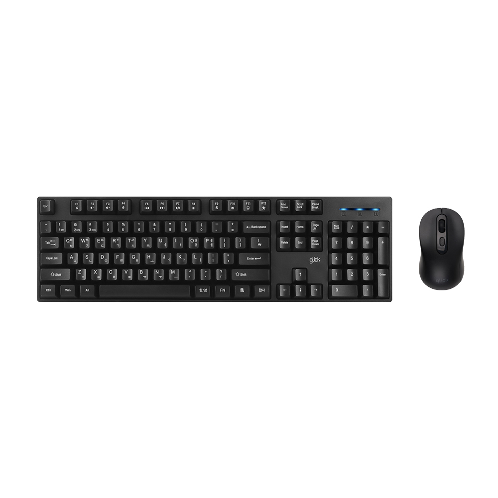 지클릭커 오피스프로 WMK625 스탠다드M 무선 블루투스 키보드 마우스 세트 그린 - 상세 이미지 3