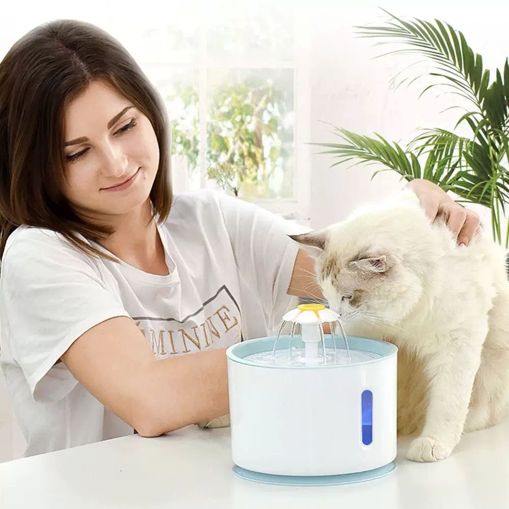길고양이 겨울 물그릇 USB 항온버전 휴 A. 24L Automatic Pet Cat Water Fountain With LED Electric Mute - 상세 이미지 3