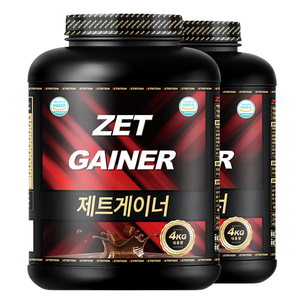 제트리션 제트게이너 4kg 초코 체중 근육 탄수화물 단백질 게이너 - 상세 이미지 2