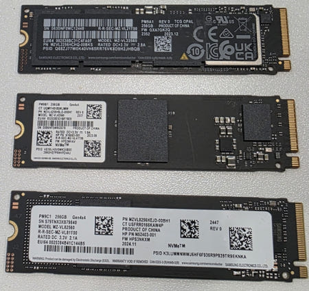 삼성전자 [삼성] 내장 SSD PM9C1 PM9B1 PM9C1 M.2 NVMe 256GB 미사용 벌크