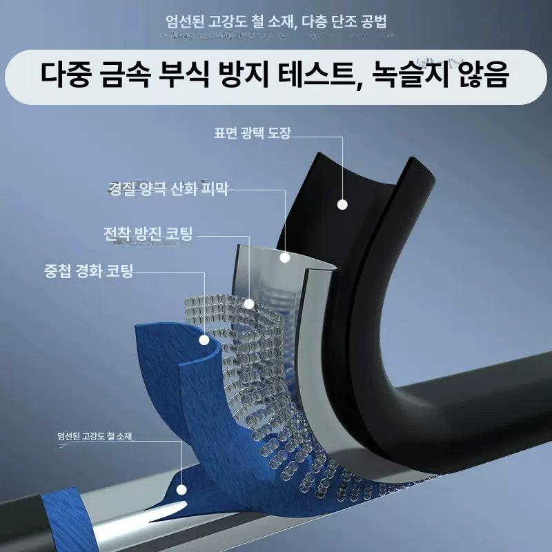 실내용사다리 옥탑방 폴딩 복층 다락방 블랙 4단 A - 상세 이미지 5