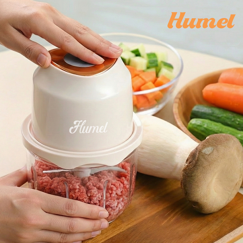 휴멜 찹핑 자동 무선 멀티 쵸퍼 야채 이유식 마늘 고기 다지기 분쇄기 제품 이미지