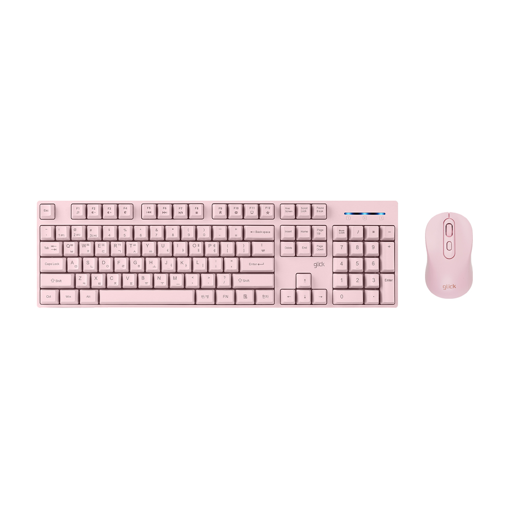 지클릭커 오피스프로 WMK625 스탠다드M 무선 블루투스 키보드 마우스 세트 그린 이미지 6