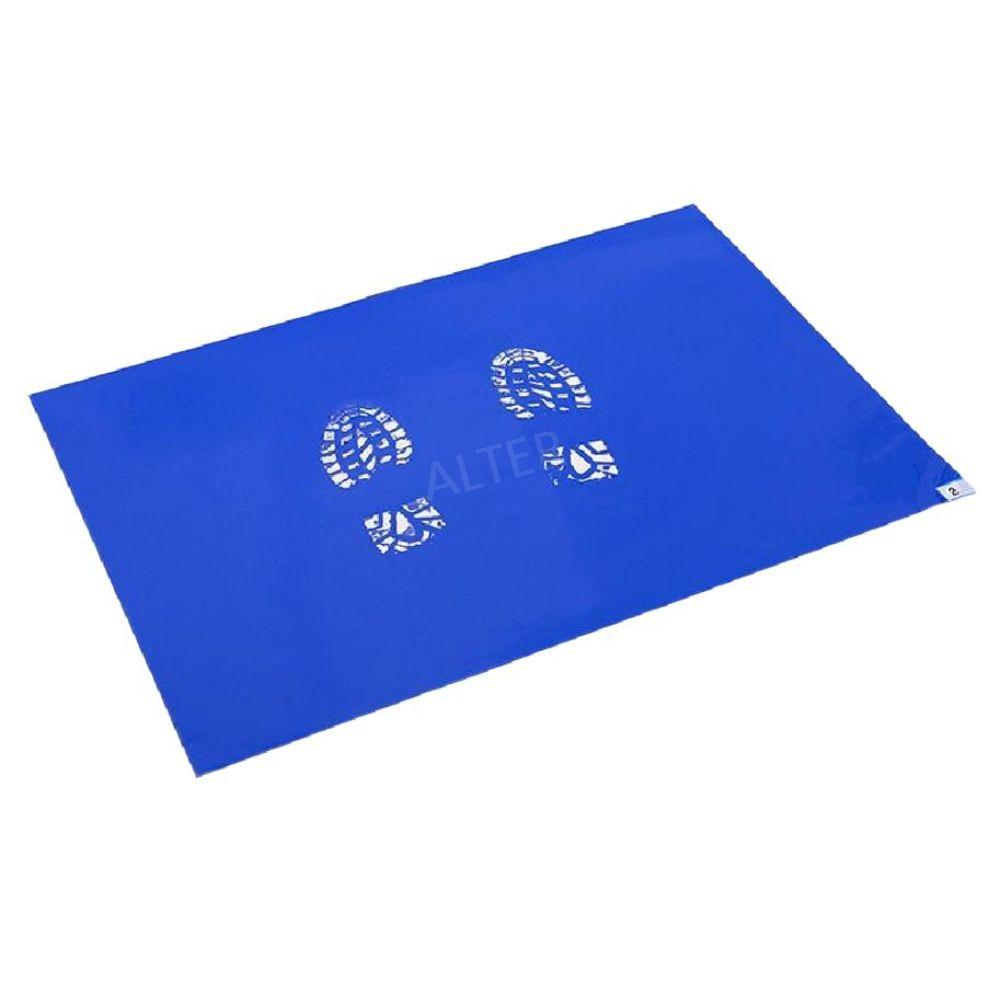 스트키 매트 클린룸 끈끈이 바닥 공장 먼지제거 신발바닥 블루 78x88cm 300장 - 상세 이미지 2