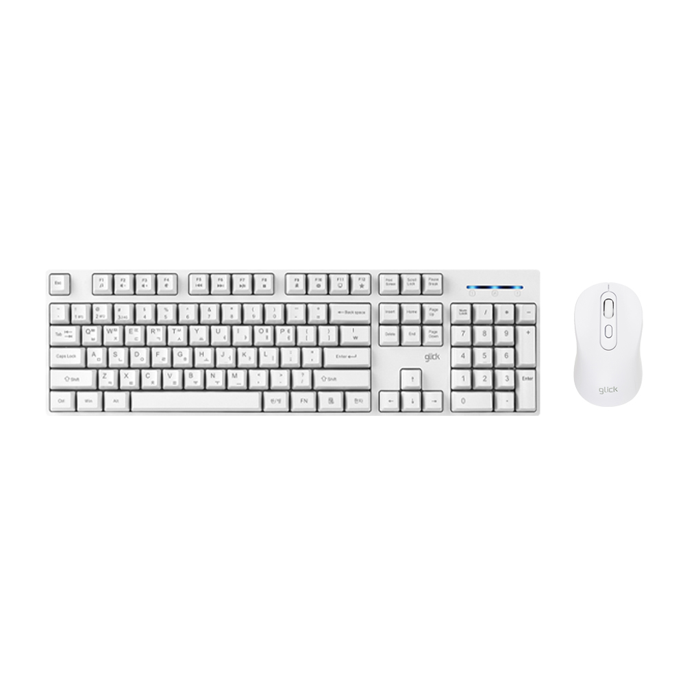 지클릭커 오피스프로 WMK625 스탠다드M 무선 블루투스 키보드 마우스 세트 그린 이미지 7