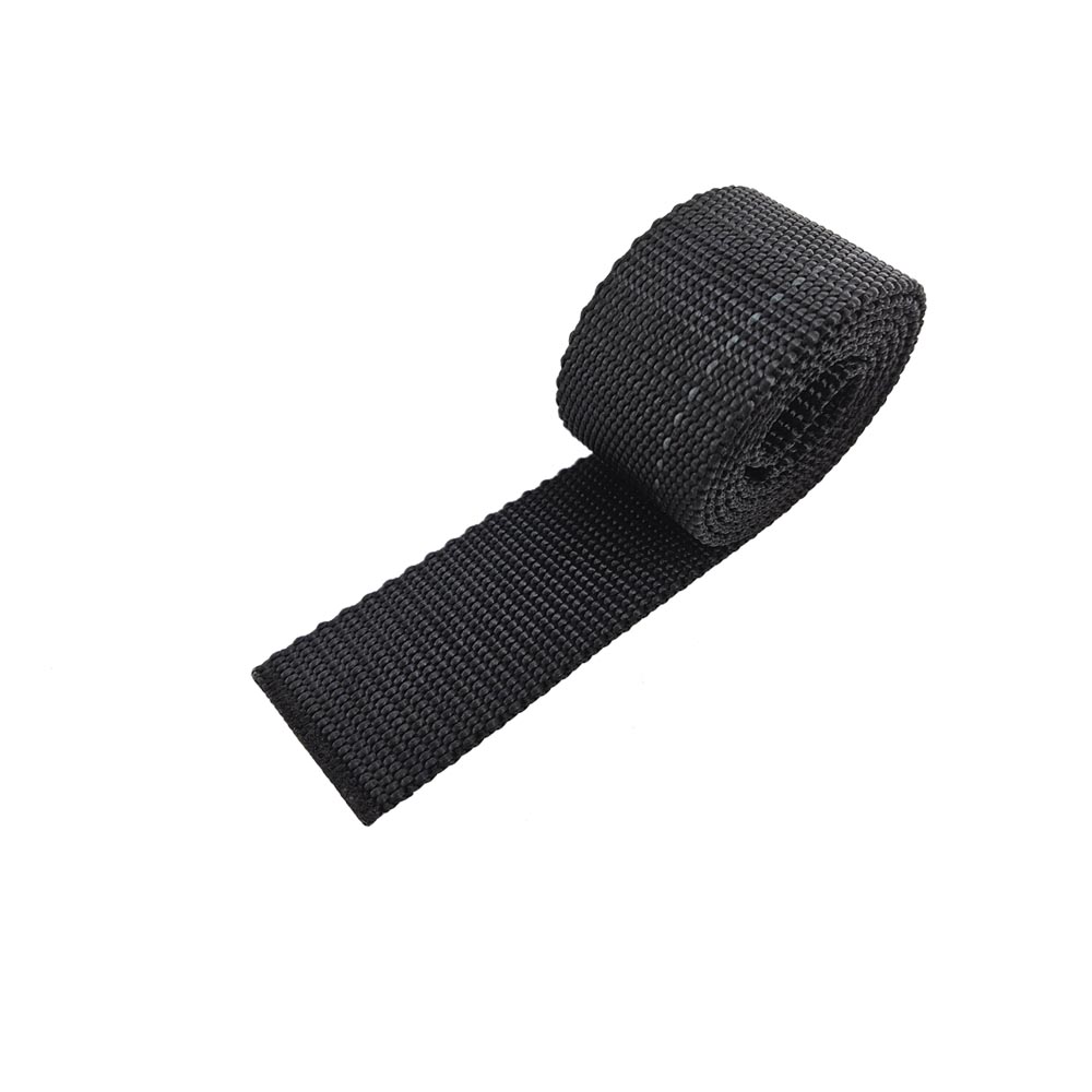 나이스본 38mm 웨빙 끈 고강도PE 웨이빙 스트랩 1M 검정 - 상품 이미지