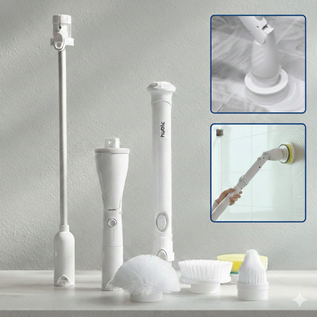 [26년형 압도적스핀]휴빅 무선 욕실 청소기 화장실 자동 전동 바닥 청소솔 제품 이미지