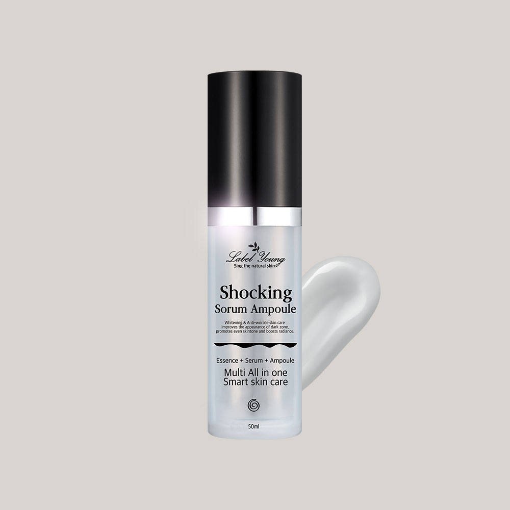 라벨영 쇼킹소름앰플 50ml 에센스+세럼+앰플이 하나로 올인원 스킨케어 주름개선 생기케어 - 상품 이미지