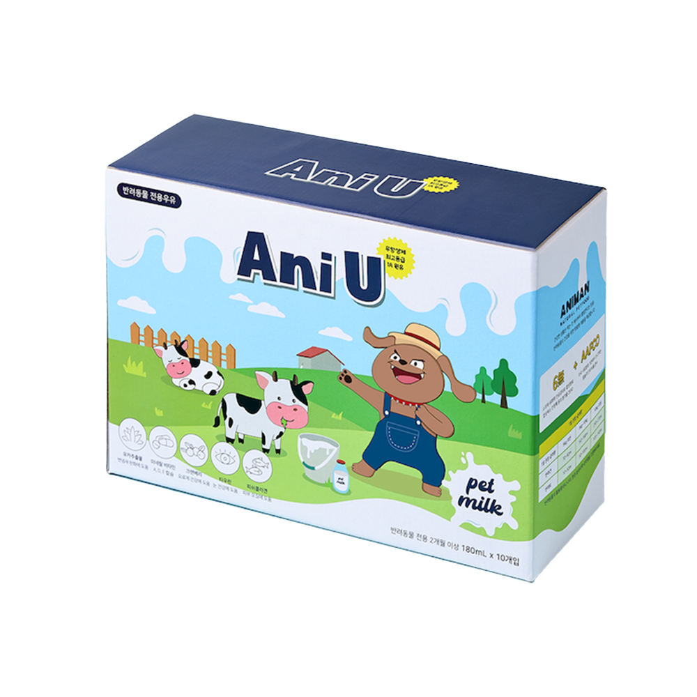 애니먼 펫밀크 애니유 강아지 고양이 우유 180ml, 10개 제품 이미지