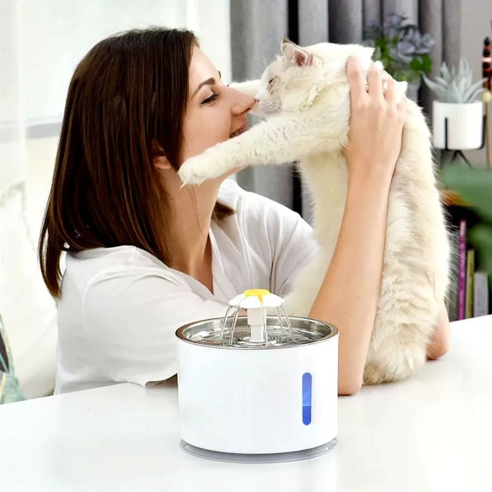 길고양이 겨울 물그릇 USB 항온버전 휴 A. 24L Automatic Pet Cat Water Fountain With LED Electric Mute - 상세 이미지 4