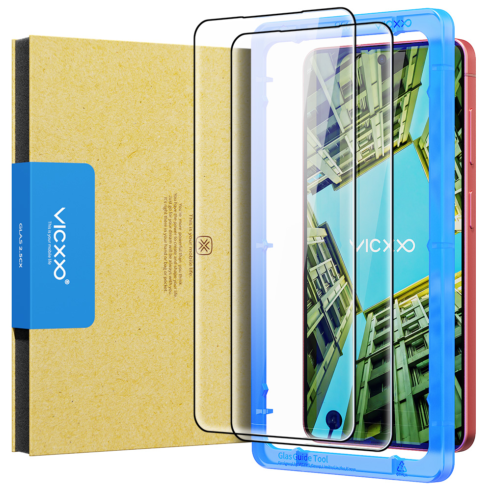 빅쏘 2.5CX 지문인식 강화유리 액정보호필름 갤럭시S26, 2매입 제품 이미지