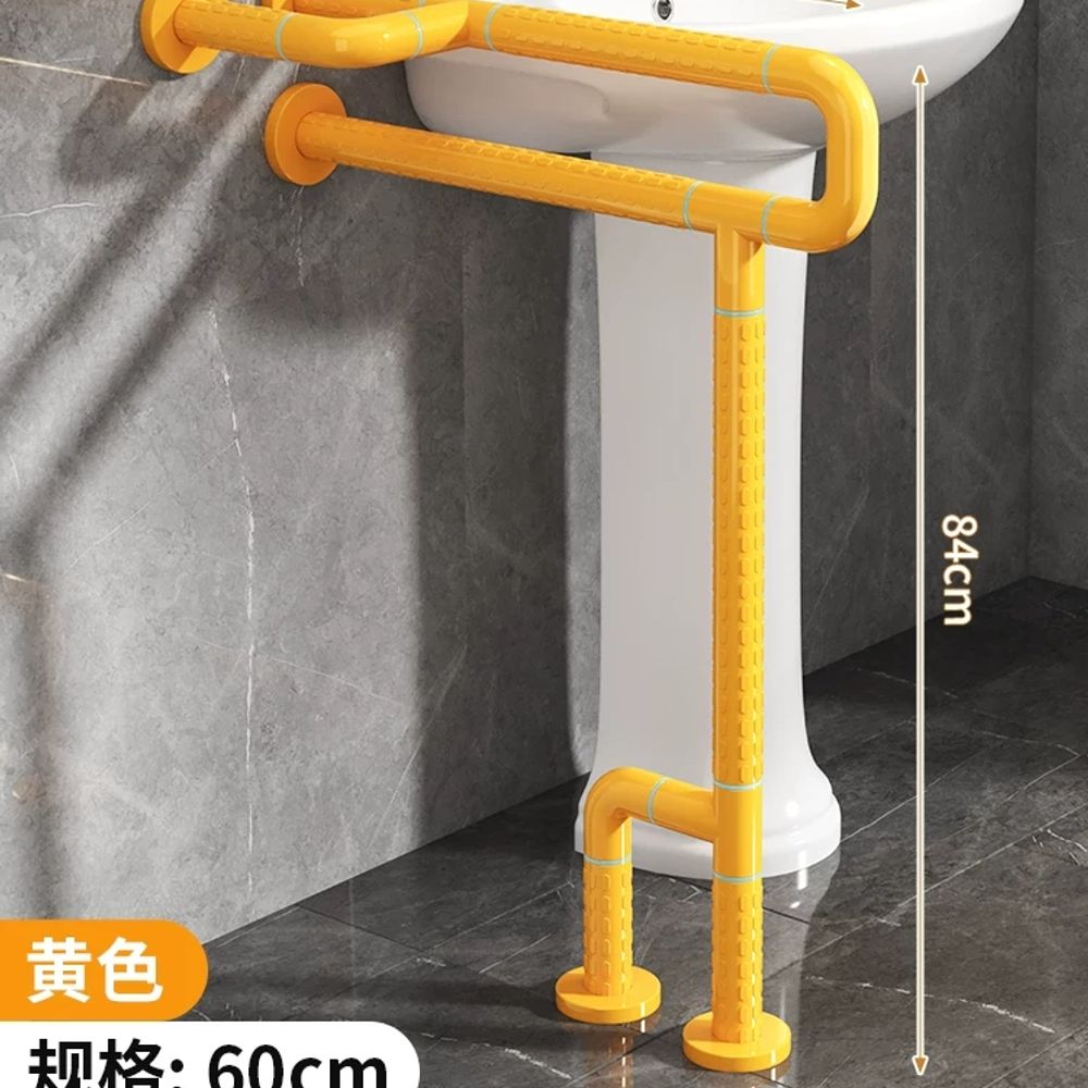 장 화장실 손잡이 옐로우 E 소변기 세면대 A. 푸다안 다리가 있는 새로운 세면대 노란색 - 상세 이미지 5