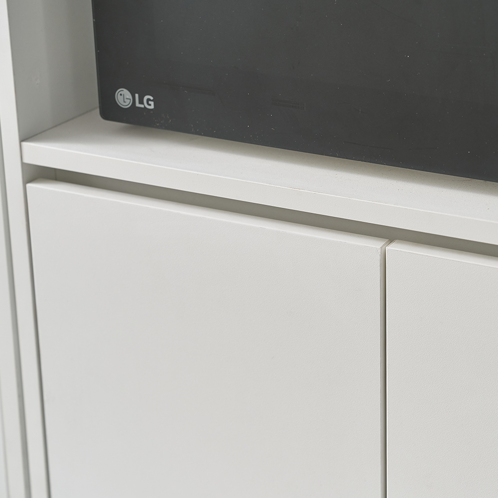 차림 전자레인지선반 멀티 광파오븐 렌지대 수납장 600x550x1245mm, 3단, 화이트 - 상세 이미지 4