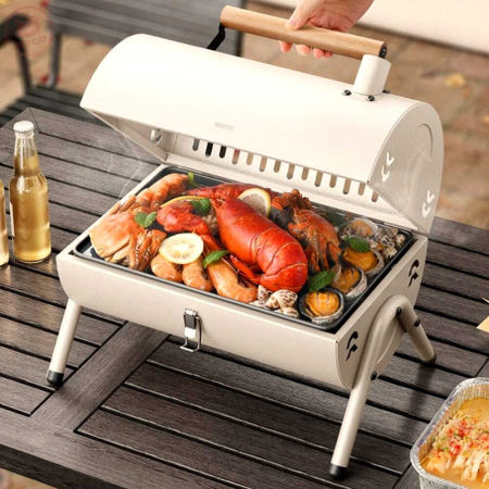 훈제 바비큐 그릴 화이트 직화구이 야외용그릴