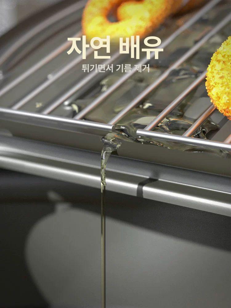 가정용 미니 튀김 일본식 원형 냄비 소형 문라이트실버 20cm 플립탑 - 상세 이미지 3