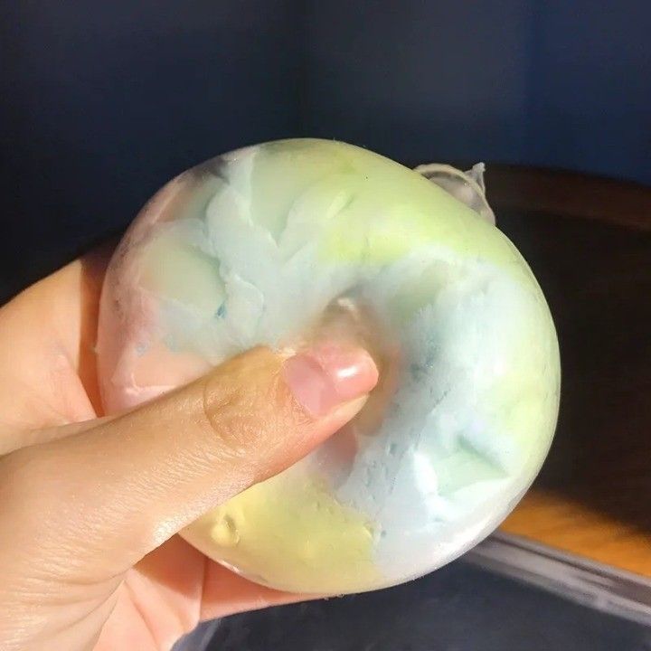 솜사탕 왁뿌볼 왁스 뿌시기 말랑이 2세대 슬랑이 슬라임 마시멜로우 크런치 스퀴시 스트레스볼 - 상세 이미지 3