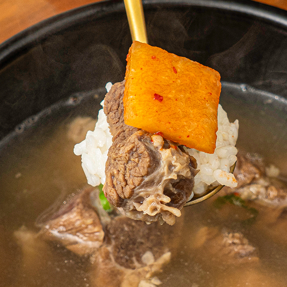 강마루 뼈없는 순살 왕 갈비탕 소고기국밥 700g, 3팩 이미지 8