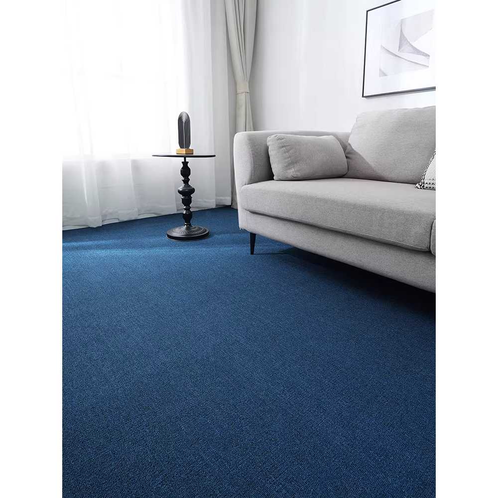 거실대형러그 초대형 롤매트 넓은 북유럽 사각 심플 블루 300x150cm - 상세 이미지 2