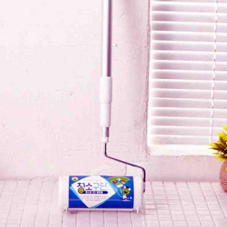 더굿샵협력사 올몰 롱핸들 청소롤러 3단분리 강아지털제거 테이프밀대 강아지털제거기 롤테이프