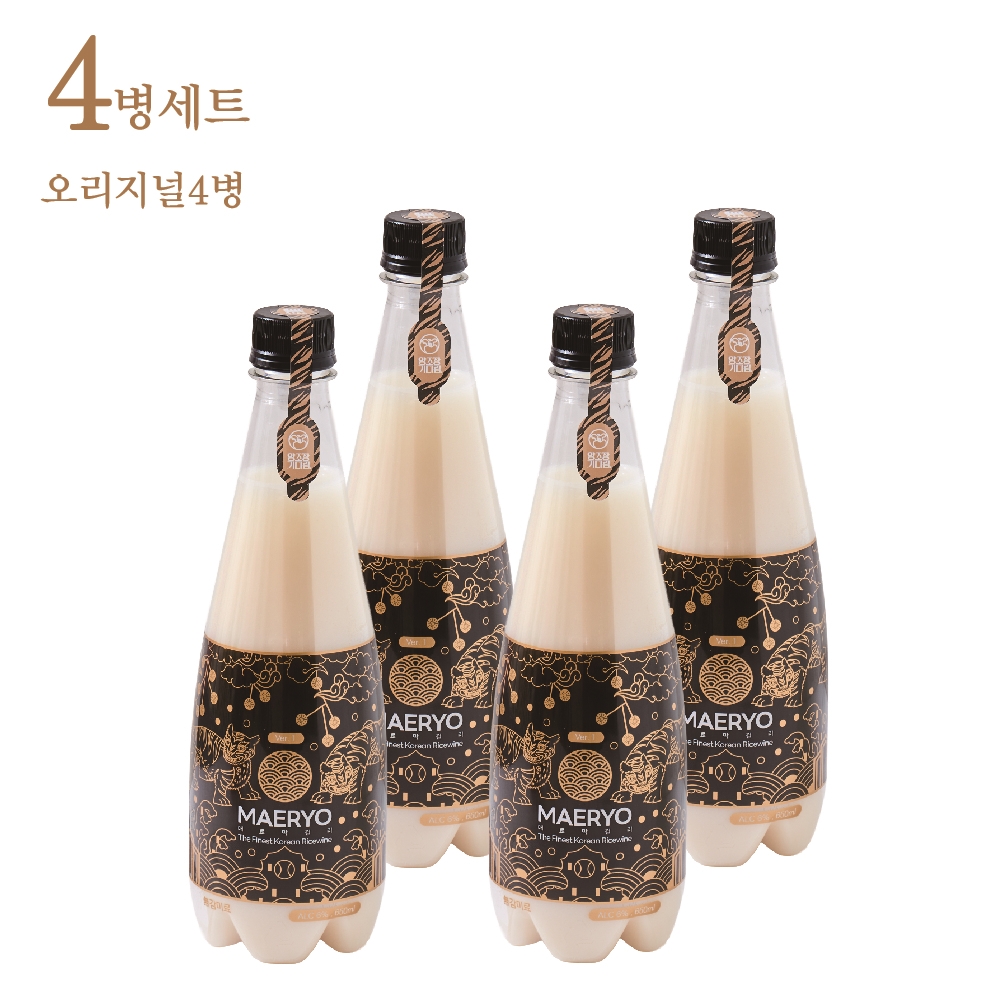 매료 프리미엄 해운대 생막걸리 오리지널 무아스파탐 혼술 전통주세트 650ml, 4개 - 상품 이미지
