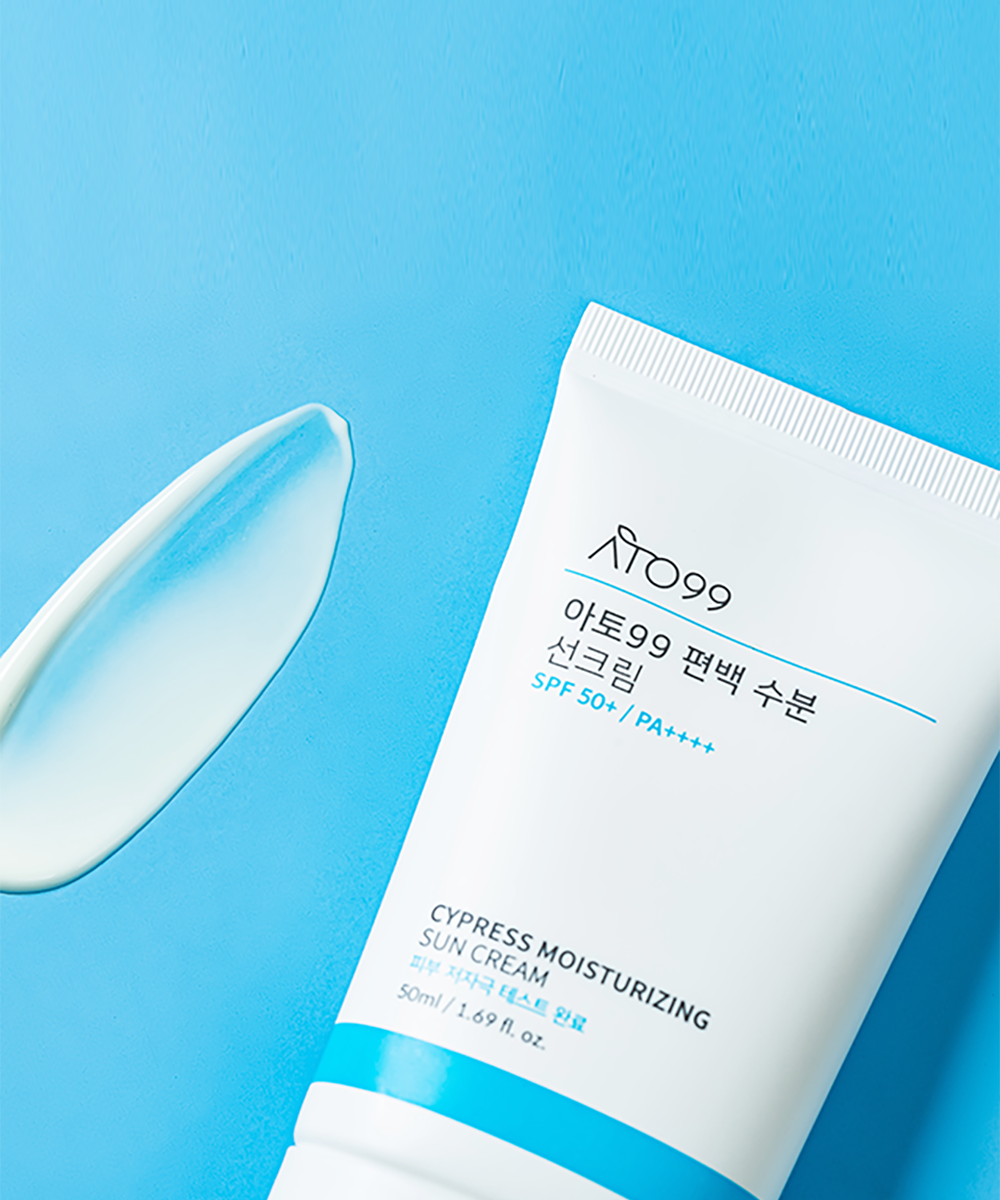 아토99 수분 선크림 SPF50 끈적임 백탁 없는 리프세이프 운동 썬크림 50ml, 5개 - 상세 이미지 5